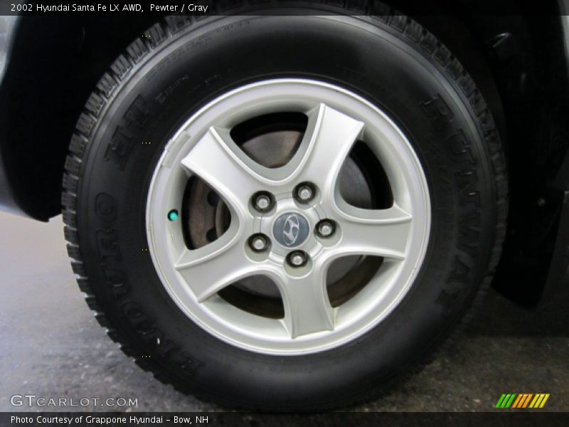 Pewter / Gray 2002 Hyundai Santa Fe LX AWD