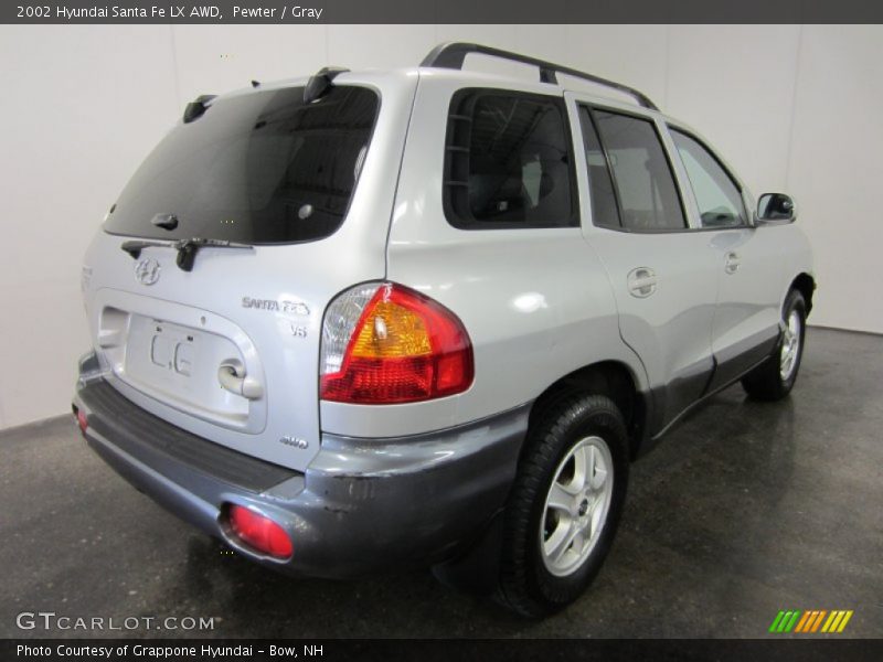 Pewter / Gray 2002 Hyundai Santa Fe LX AWD