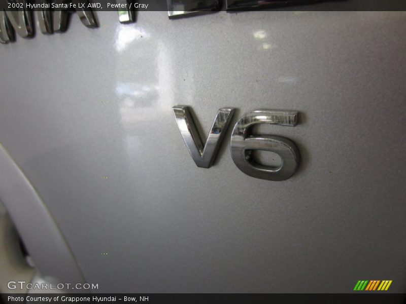 Pewter / Gray 2002 Hyundai Santa Fe LX AWD