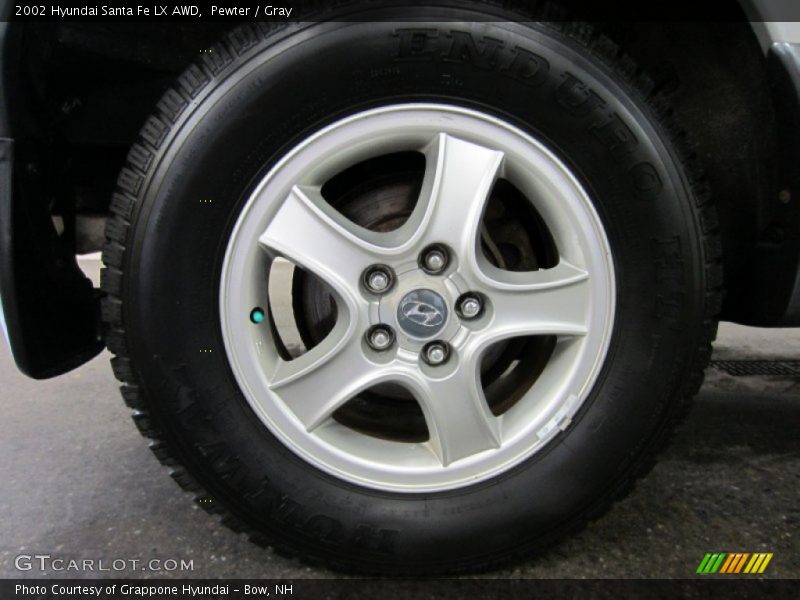 Pewter / Gray 2002 Hyundai Santa Fe LX AWD