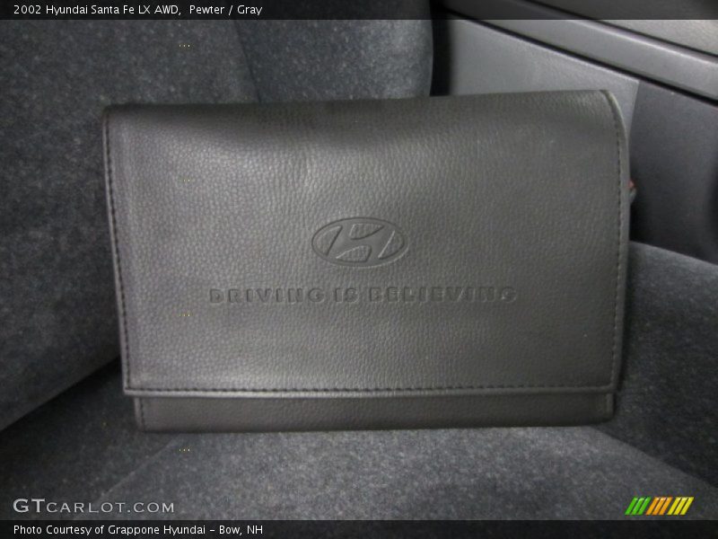 Pewter / Gray 2002 Hyundai Santa Fe LX AWD