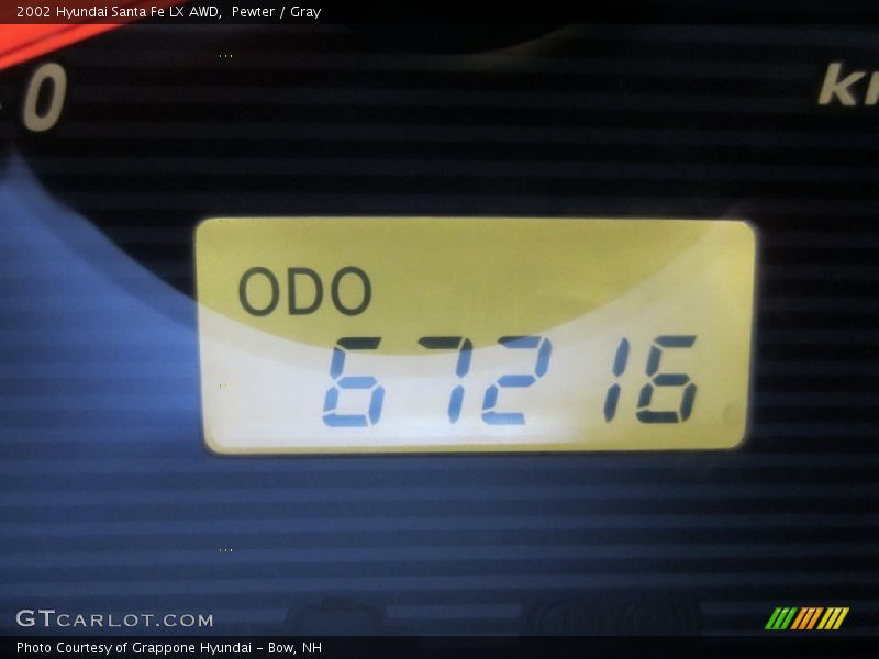 Pewter / Gray 2002 Hyundai Santa Fe LX AWD