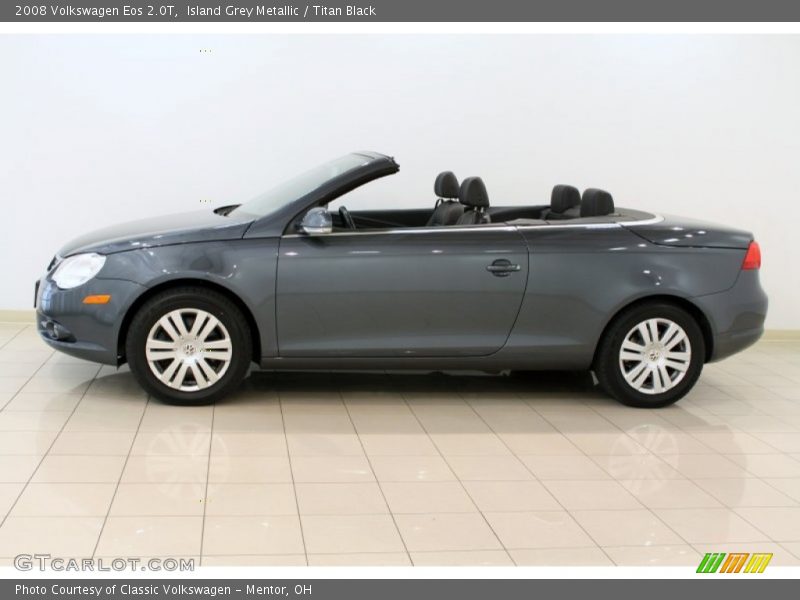 Island Grey Metallic / Titan Black 2008 Volkswagen Eos 2.0T