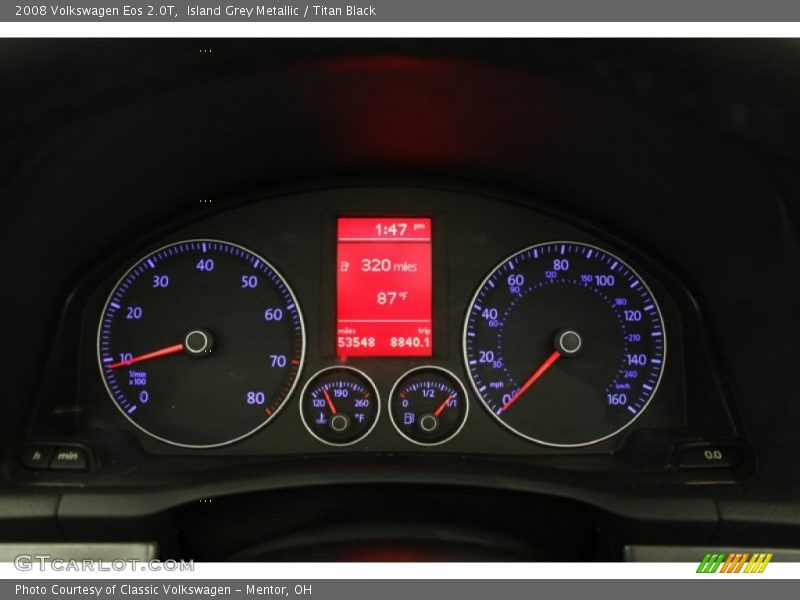 Island Grey Metallic / Titan Black 2008 Volkswagen Eos 2.0T