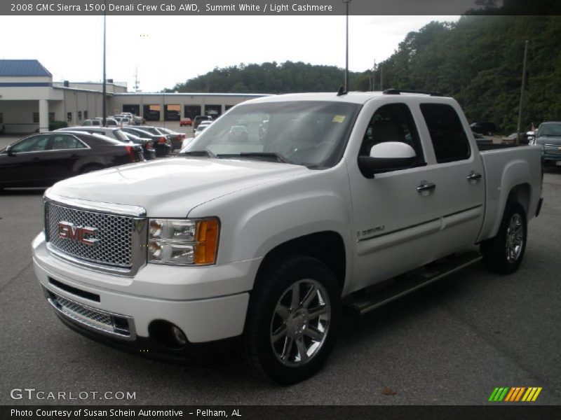 Summit White / Light Cashmere 2008 GMC Sierra 1500 Denali Crew Cab AWD