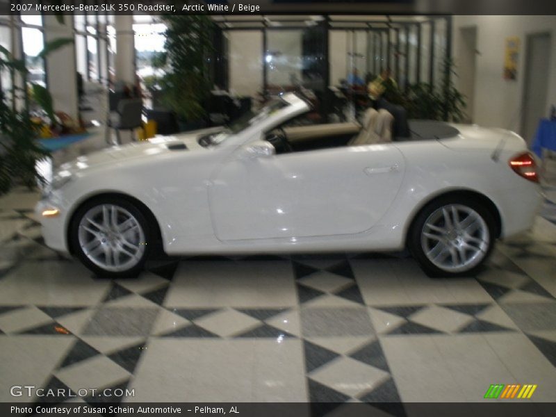 Arctic White / Beige 2007 Mercedes-Benz SLK 350 Roadster