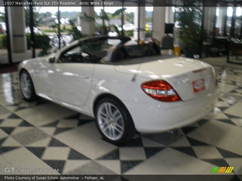 Arctic White / Beige 2007 Mercedes-Benz SLK 350 Roadster