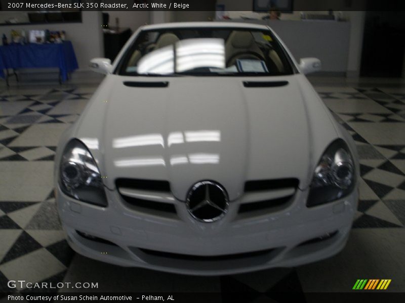 Arctic White / Beige 2007 Mercedes-Benz SLK 350 Roadster