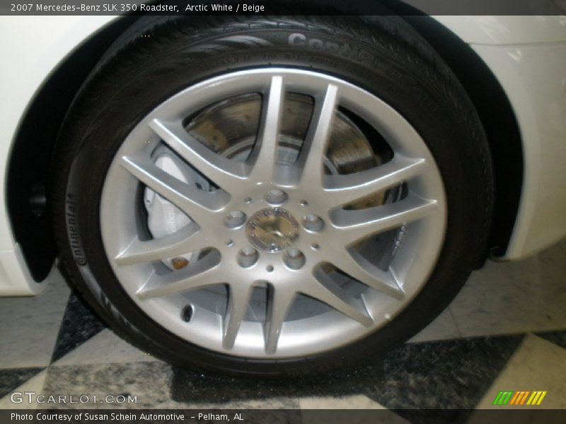 Arctic White / Beige 2007 Mercedes-Benz SLK 350 Roadster
