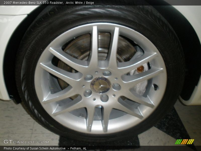 Arctic White / Beige 2007 Mercedes-Benz SLK 350 Roadster
