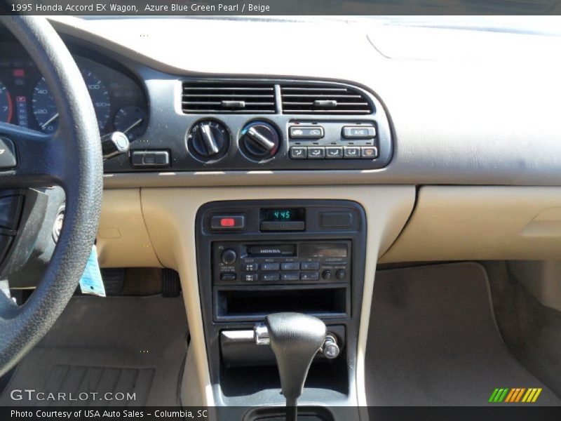 Azure Blue Green Pearl / Beige 1995 Honda Accord EX Wagon