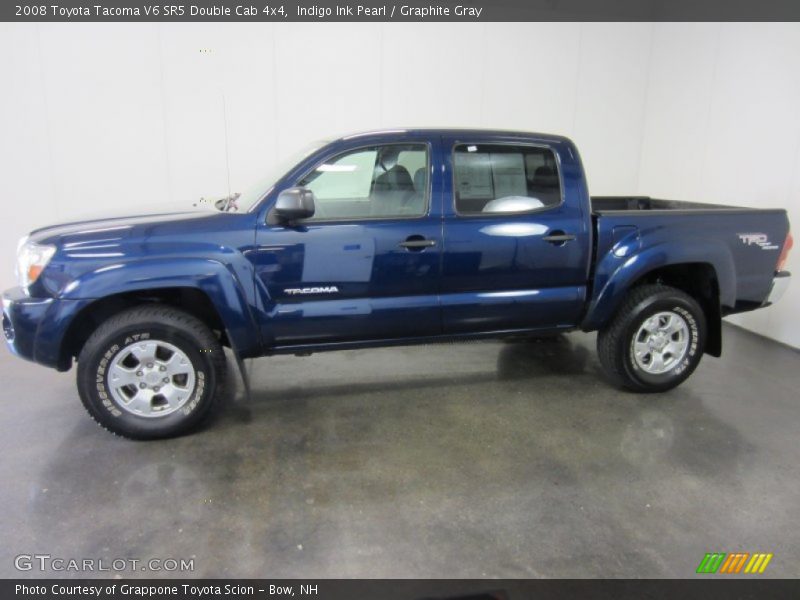 Indigo Ink Pearl / Graphite Gray 2008 Toyota Tacoma V6 SR5 Double Cab 4x4
