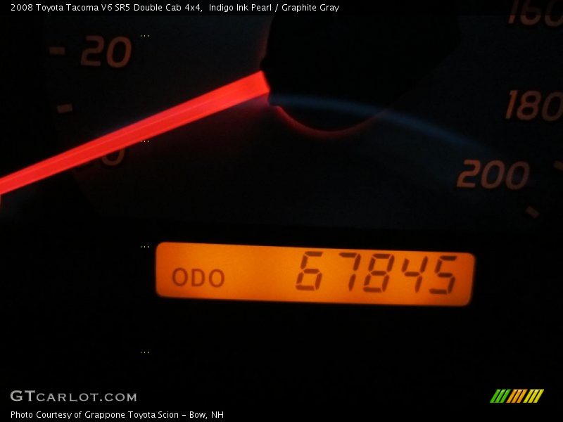 Indigo Ink Pearl / Graphite Gray 2008 Toyota Tacoma V6 SR5 Double Cab 4x4