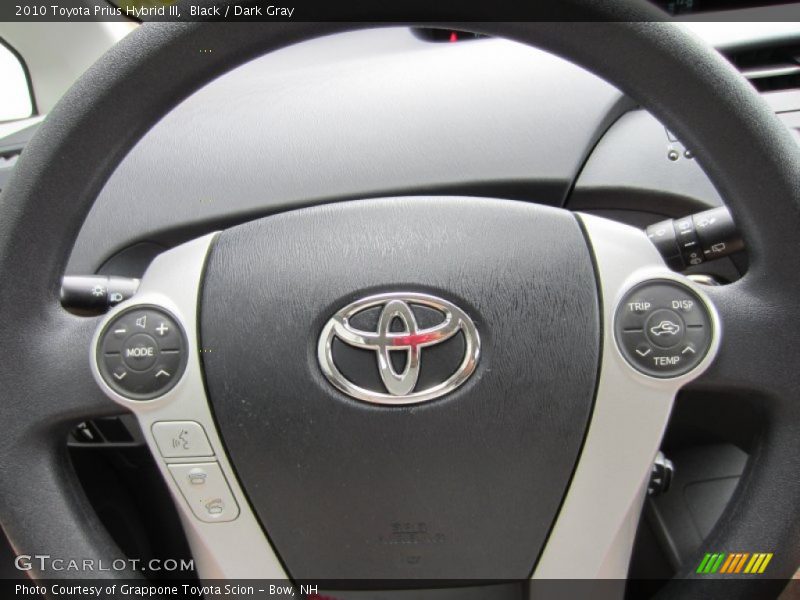 Black / Dark Gray 2010 Toyota Prius Hybrid III