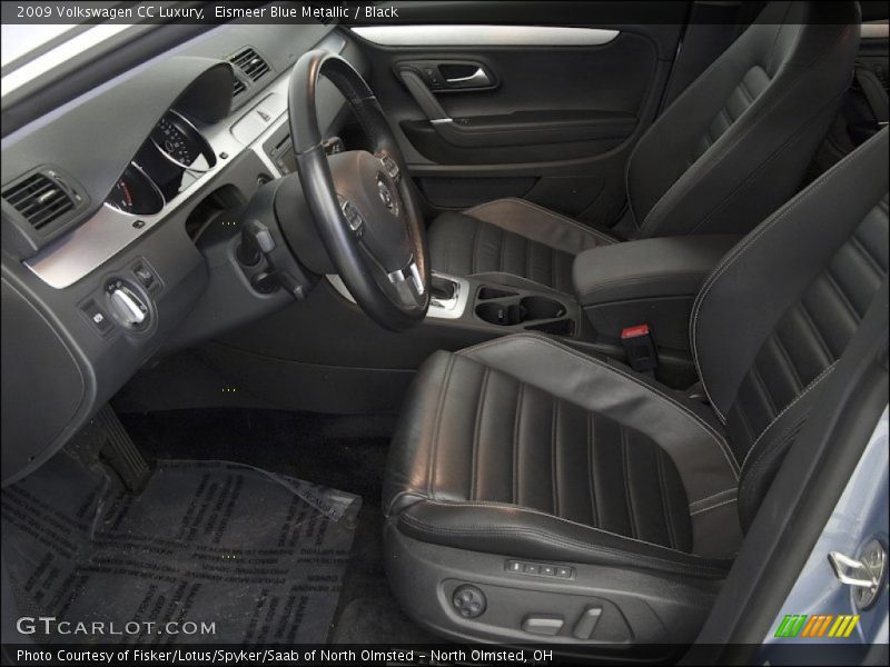 Eismeer Blue Metallic / Black 2009 Volkswagen CC Luxury