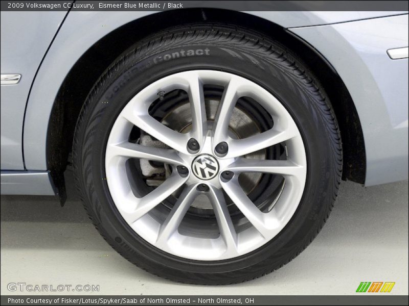 Eismeer Blue Metallic / Black 2009 Volkswagen CC Luxury