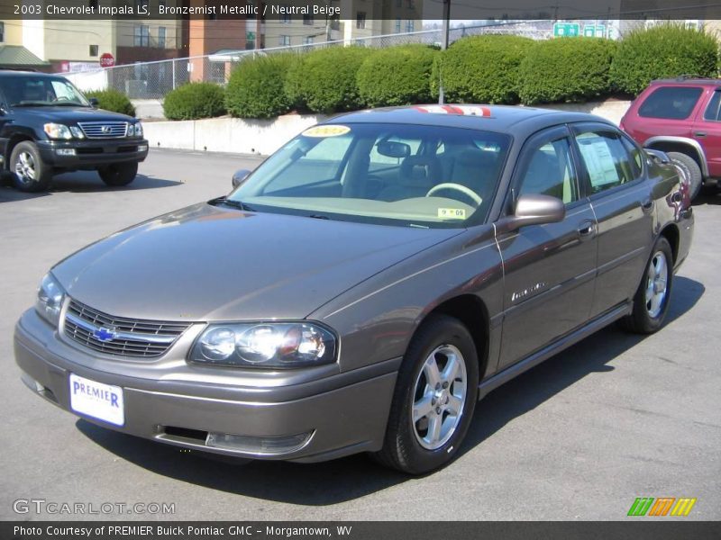 Bronzemist Metallic / Neutral Beige 2003 Chevrolet Impala LS