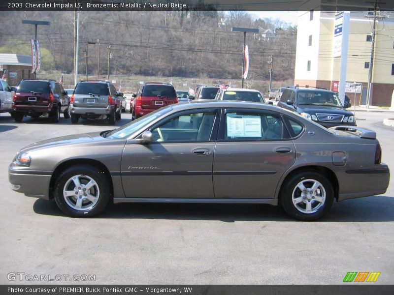 Bronzemist Metallic / Neutral Beige 2003 Chevrolet Impala LS