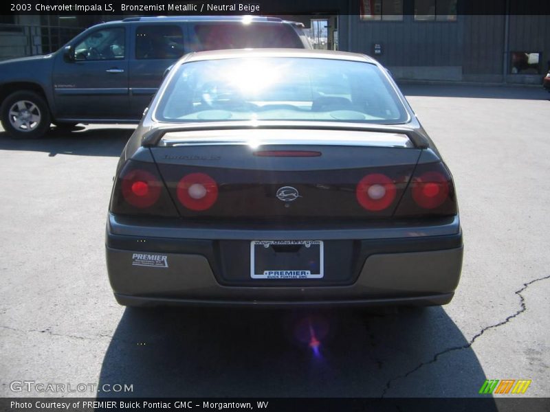 Bronzemist Metallic / Neutral Beige 2003 Chevrolet Impala LS