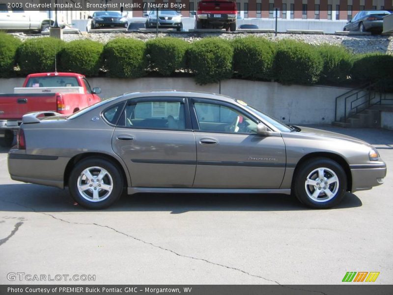 Bronzemist Metallic / Neutral Beige 2003 Chevrolet Impala LS
