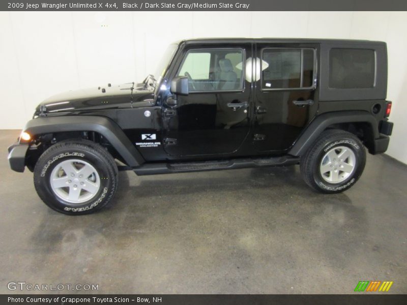 Black / Dark Slate Gray/Medium Slate Gray 2009 Jeep Wrangler Unlimited X 4x4