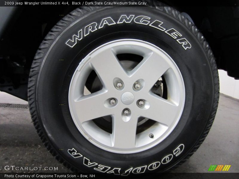 Black / Dark Slate Gray/Medium Slate Gray 2009 Jeep Wrangler Unlimited X 4x4