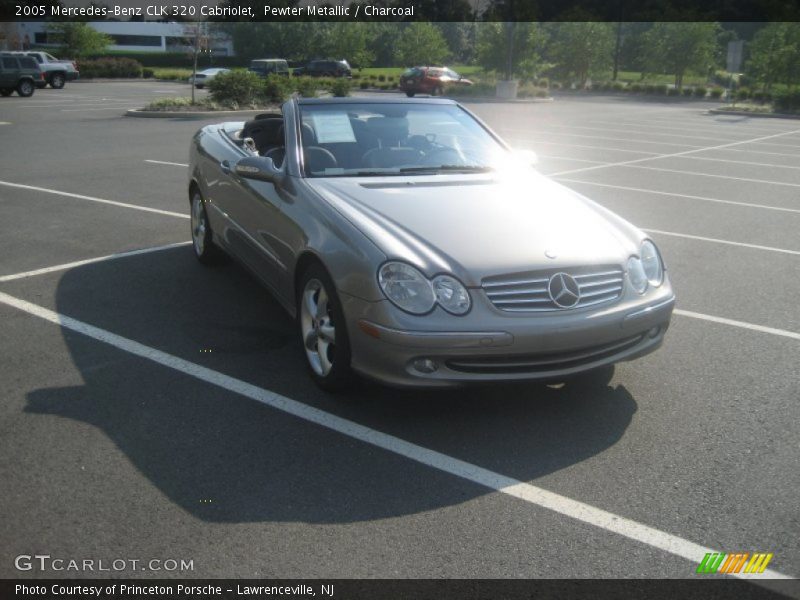 Pewter Metallic / Charcoal 2005 Mercedes-Benz CLK 320 Cabriolet