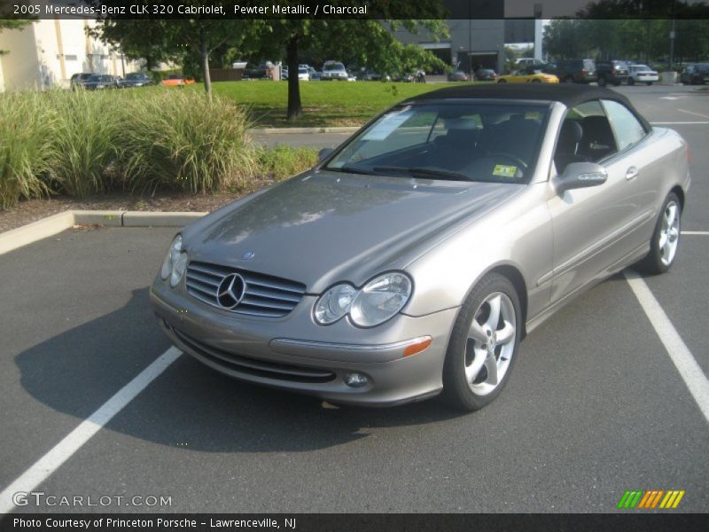Pewter Metallic / Charcoal 2005 Mercedes-Benz CLK 320 Cabriolet