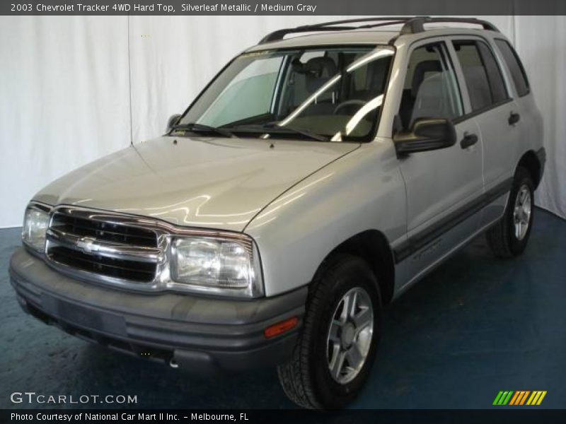 Silverleaf Metallic / Medium Gray 2003 Chevrolet Tracker 4WD Hard Top