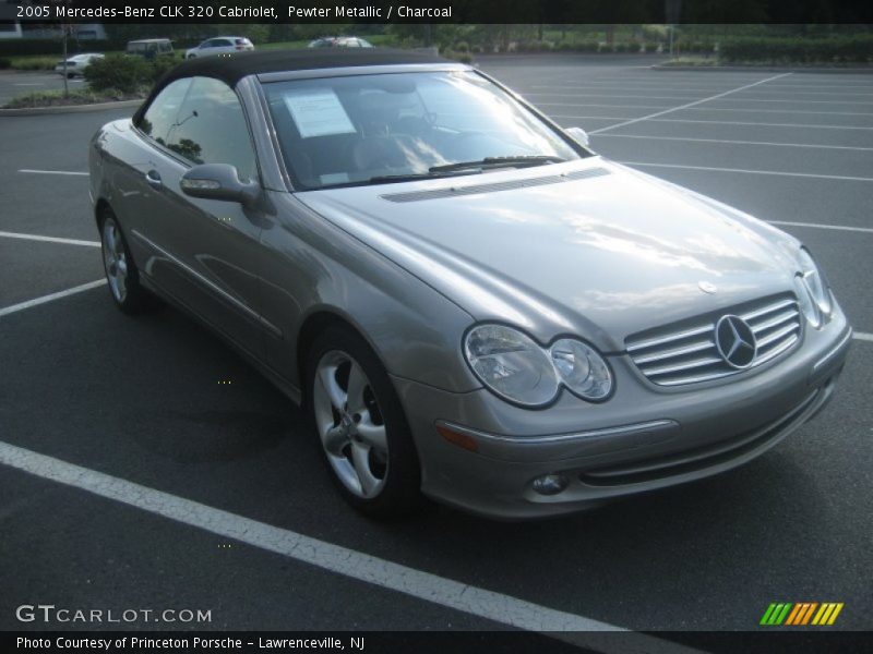 Pewter Metallic / Charcoal 2005 Mercedes-Benz CLK 320 Cabriolet