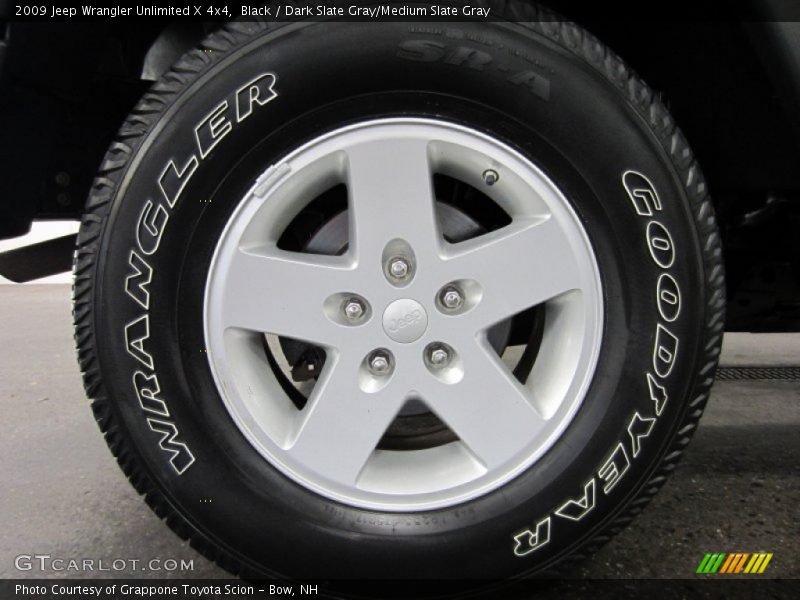 Black / Dark Slate Gray/Medium Slate Gray 2009 Jeep Wrangler Unlimited X 4x4
