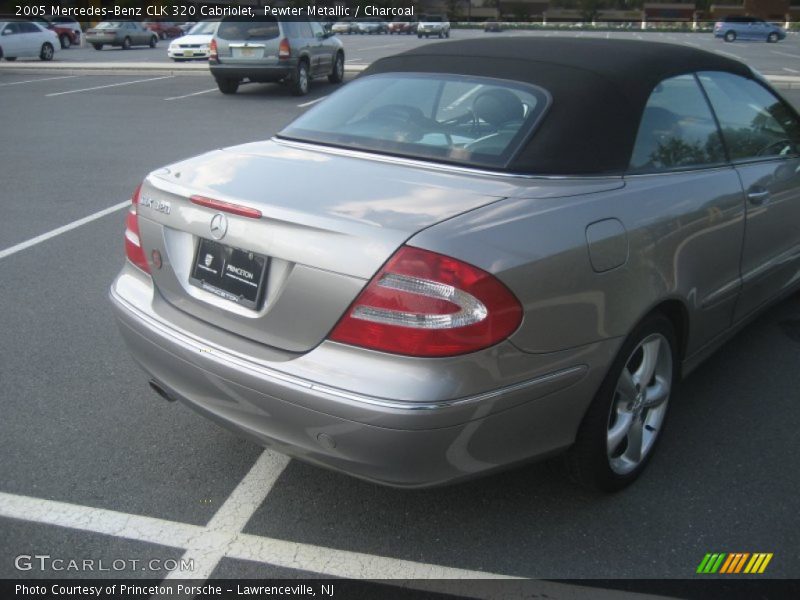 Pewter Metallic / Charcoal 2005 Mercedes-Benz CLK 320 Cabriolet