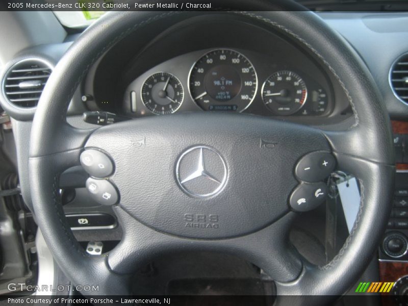 Pewter Metallic / Charcoal 2005 Mercedes-Benz CLK 320 Cabriolet