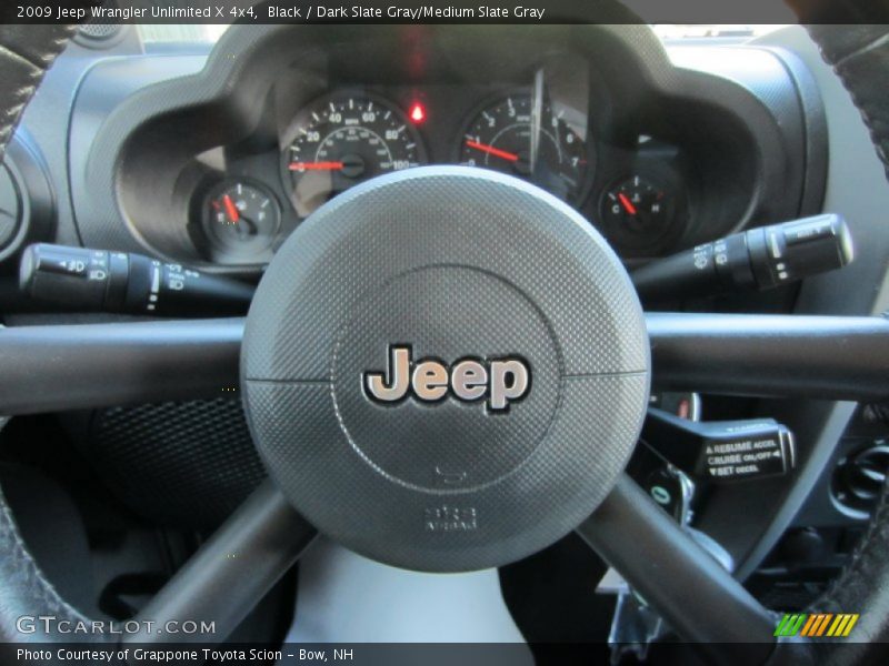 Black / Dark Slate Gray/Medium Slate Gray 2009 Jeep Wrangler Unlimited X 4x4