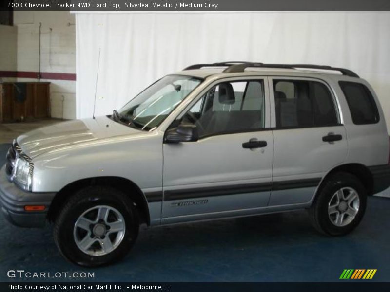 Silverleaf Metallic / Medium Gray 2003 Chevrolet Tracker 4WD Hard Top