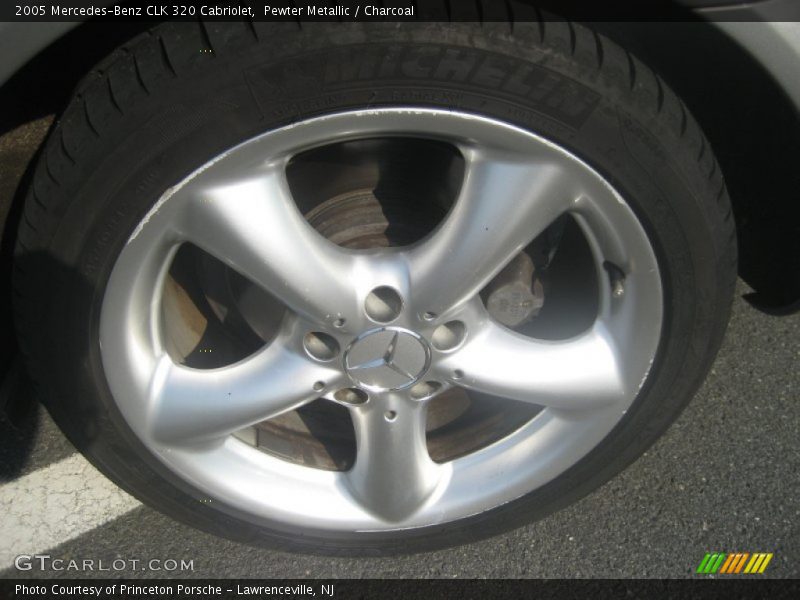 Pewter Metallic / Charcoal 2005 Mercedes-Benz CLK 320 Cabriolet