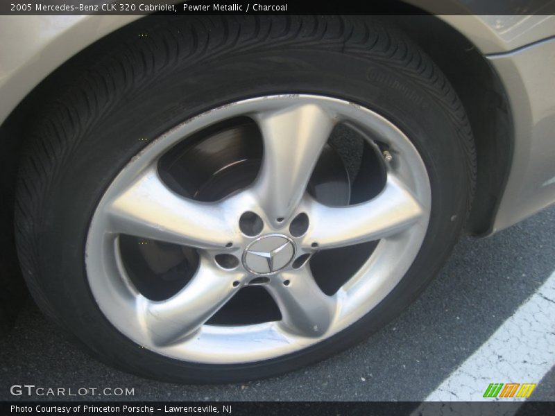 Pewter Metallic / Charcoal 2005 Mercedes-Benz CLK 320 Cabriolet