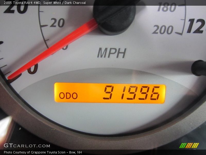 Super White / Dark Charcoal 2005 Toyota RAV4 4WD