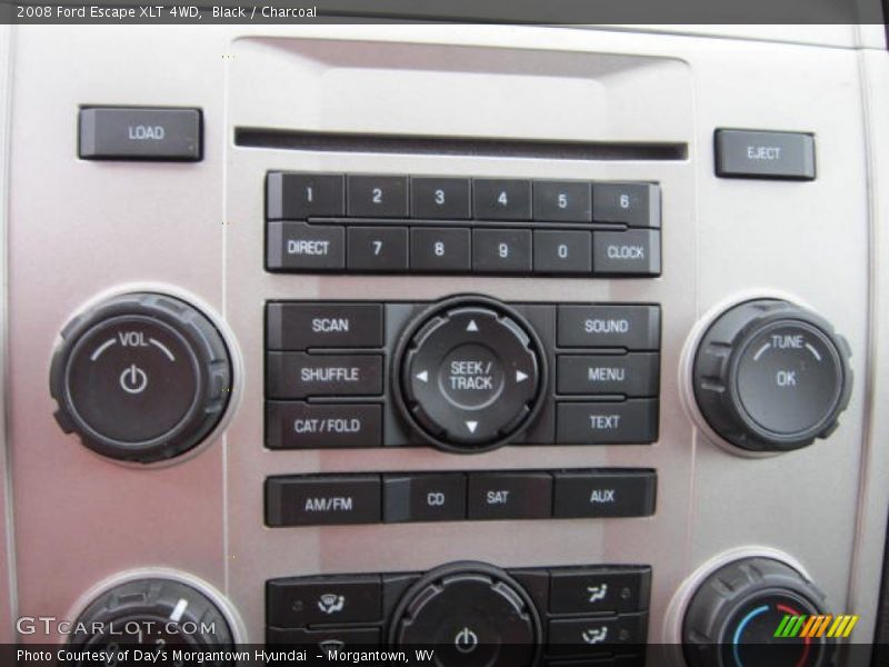 Black / Charcoal 2008 Ford Escape XLT 4WD