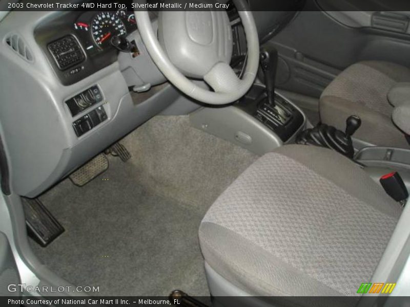 Silverleaf Metallic / Medium Gray 2003 Chevrolet Tracker 4WD Hard Top