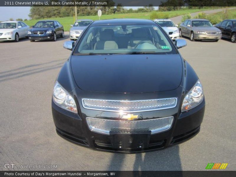 Black Granite Metallic / Titanium 2011 Chevrolet Malibu LS