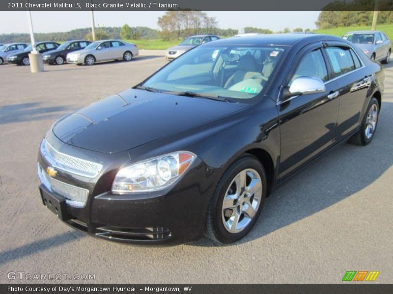 Black Granite Metallic / Titanium 2011 Chevrolet Malibu LS