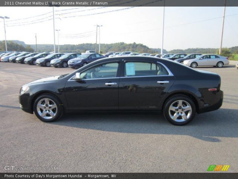 Black Granite Metallic / Titanium 2011 Chevrolet Malibu LS