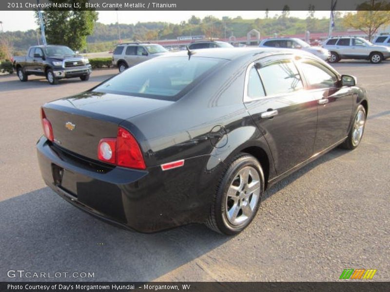 Black Granite Metallic / Titanium 2011 Chevrolet Malibu LS