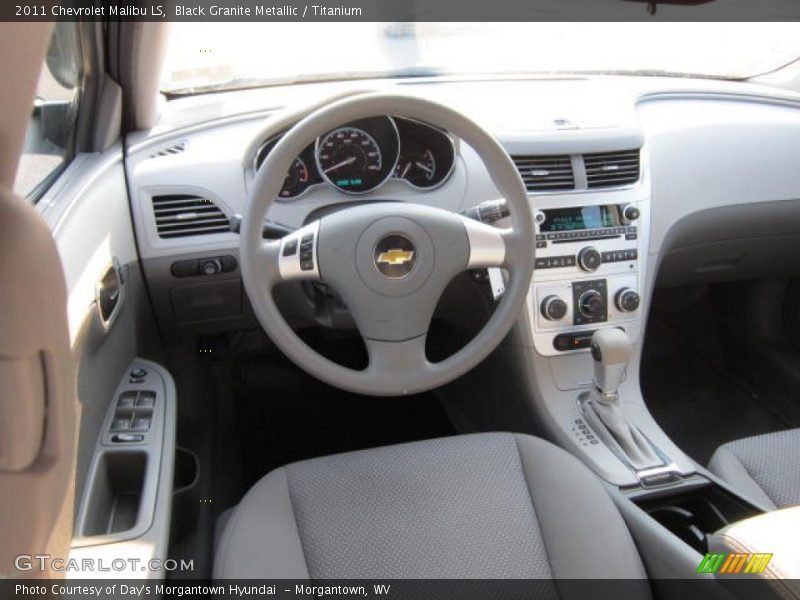 Black Granite Metallic / Titanium 2011 Chevrolet Malibu LS