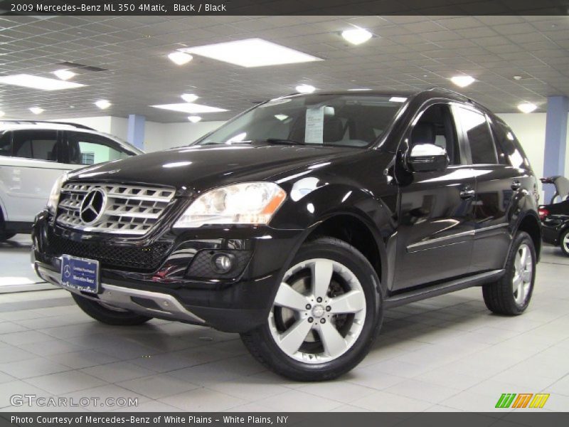 Black / Black 2009 Mercedes-Benz ML 350 4Matic