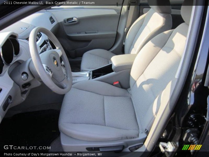 Black Granite Metallic / Titanium 2011 Chevrolet Malibu LS