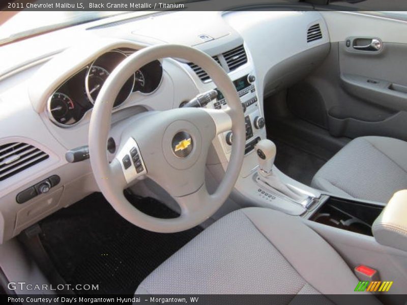 Black Granite Metallic / Titanium 2011 Chevrolet Malibu LS