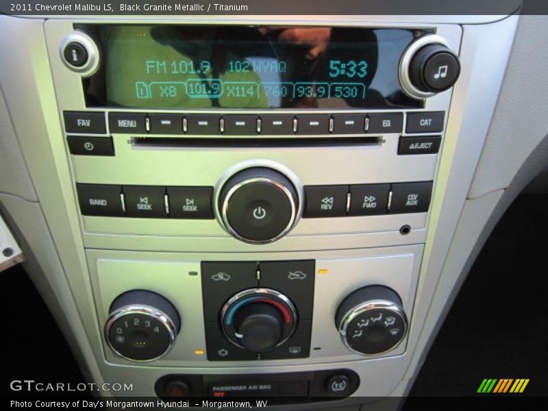 Black Granite Metallic / Titanium 2011 Chevrolet Malibu LS