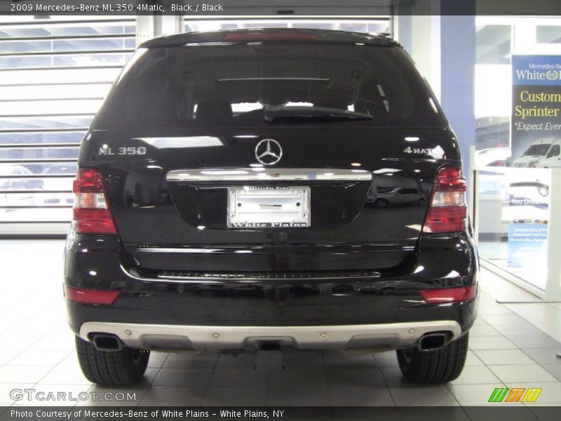 Black / Black 2009 Mercedes-Benz ML 350 4Matic